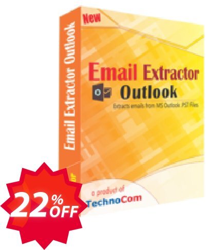 Email Extractor Outlook Coupon code 22% discount 