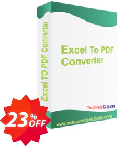 Excel to PDF Converter Coupon code 23% discount 