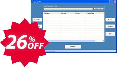 Text to PDF Converter Coupon code 26% discount 