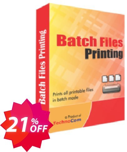 Batch Files Printing Coupon code 21% discount 
