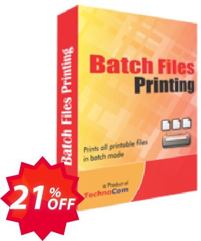 Batch Files Printing Coupon code 21% discount 