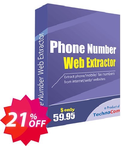 Phone Number Web Extractor Coupon code 21% discount 