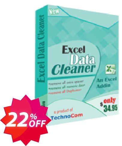 Excel Data Cleaner Coupon code 22% discount 
