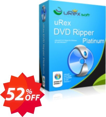 uRex DVD Ripper Platinum + Free Gift Coupon code 52% discount 