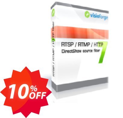 RTSP RTMP HTTP DirectShow source filter - One Developer Coupon code 10% discount 