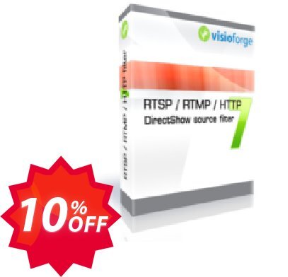 RTSP RTMP HTTP DirectShow source filter - One Developer Coupon code 10% discount 