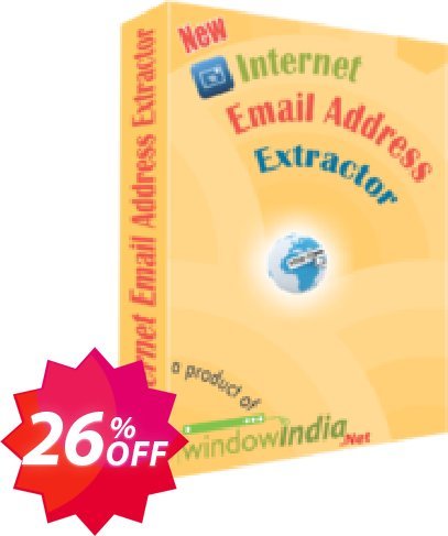 WindowIndia Internet Email Address Extractor Coupon code 26% discount 