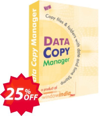 WindowIndia Data Copy Manager Coupon code 25% discount 