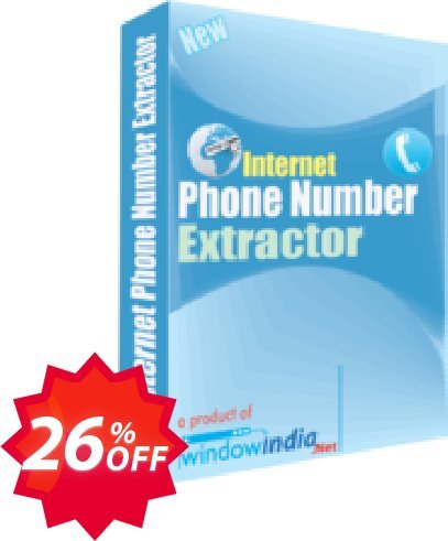 WindowIndia Internet Phone Number Extractor Coupon code 26% discount 