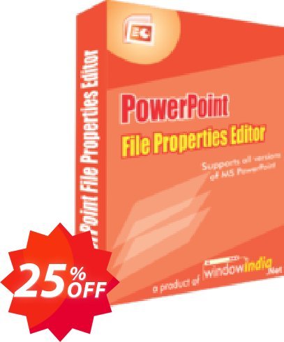 WindowIndia PowerPoint File Properties Editor Coupon code 25% discount 