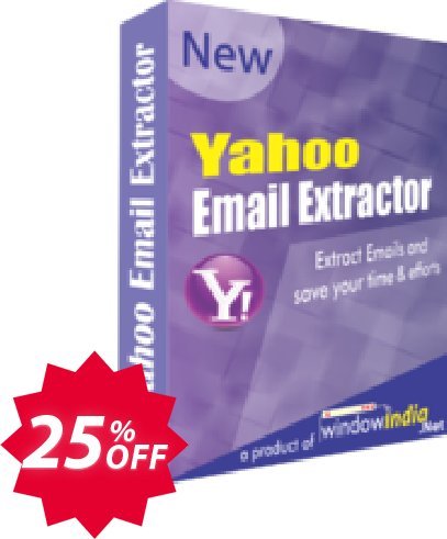 WindowIndia Yahoo Email Extractor Coupon code 25% discount 