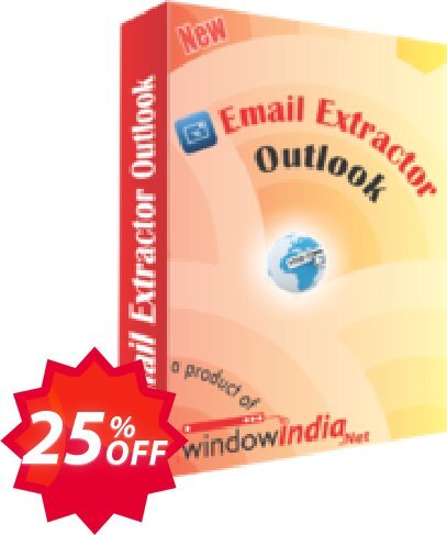 WindowIndia Email Extractor Outlook Coupon code 25% discount 