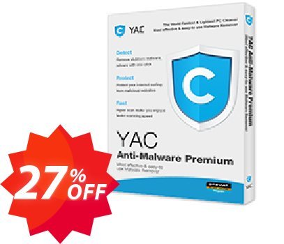 YAC Anti-Malware Premium 6 Coupon code 27% discount 