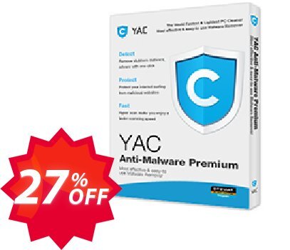 YAC Anti-Malware Premium 6 Coupon code 27% discount 