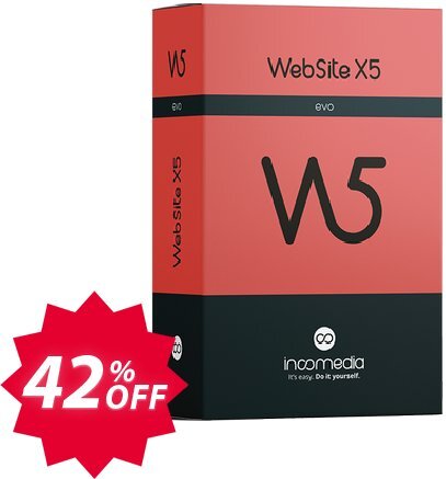 WebSite X5 Evo Coupon code 42% discount 