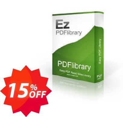 PDFlibrary Single Source Coupon code 15% discount 