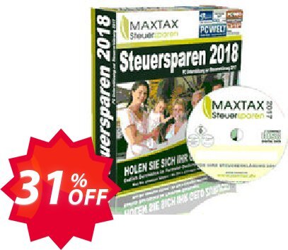 MAXTAX Steuersparen 2018 Standard Coupon code 31% discount 