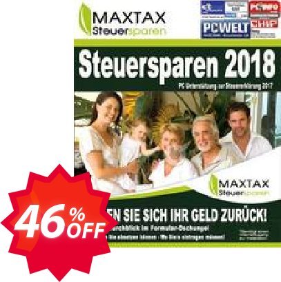 MAXTAX Steuersparen Nachlizensierung/Upgrade Coupon code 46% discount 