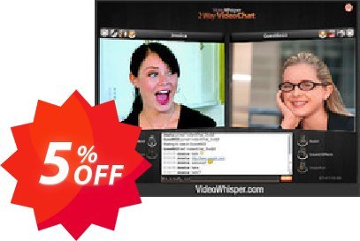 VideoWhisper Level2 Plan Coupon code 5% discount 