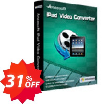Aneesoft iPad Video Converter Coupon code 31% discount 