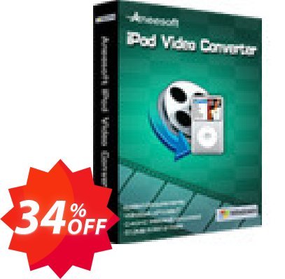 Aneesoft iPod Video Converter Coupon code 34% discount 
