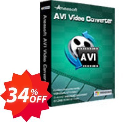 Aneesoft AVI Video Converter Coupon code 34% discount 