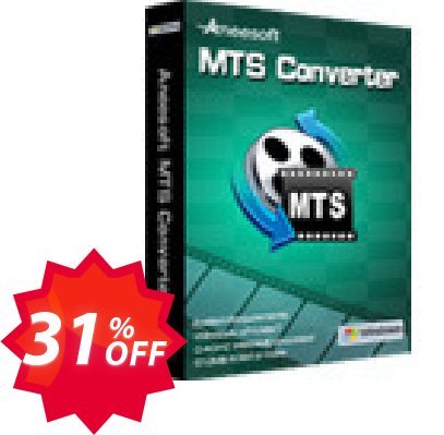 Aneesoft MTS Converter Coupon code 31% discount 