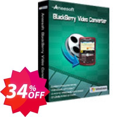Aneesoft BlackBerry Video Converter Coupon code 34% discount 