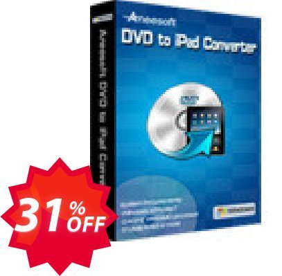 Aneesoft DVD to iPad Converter Coupon code 31% discount 