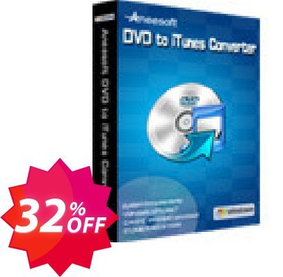 Aneesoft DVD to iTunes Converter Coupon code 32% discount 