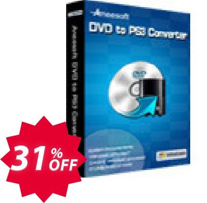 Aneesoft DVD to PS3 Converter Coupon code 31% discount 