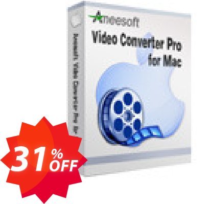 Aneesoft Video Converter Pro for MAC Coupon code 31% discount 