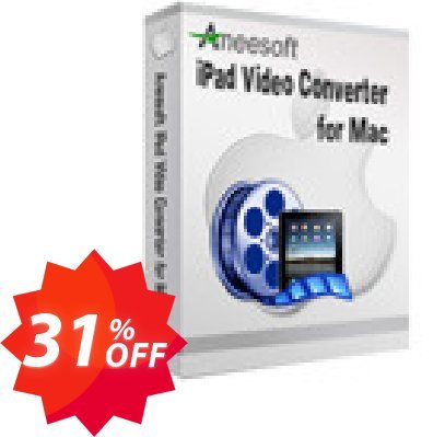 Aneesoft iPad Video Converter for MAC Coupon code 31% discount 