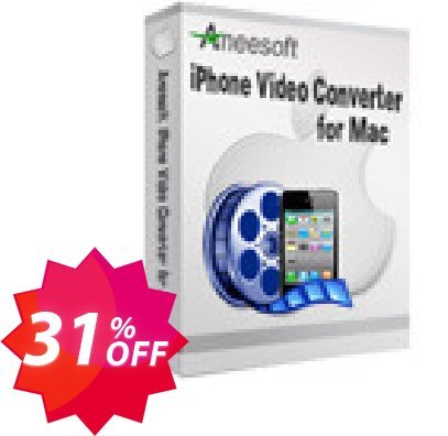 Aneesoft iPhone Video Converter for MAC Coupon code 31% discount 