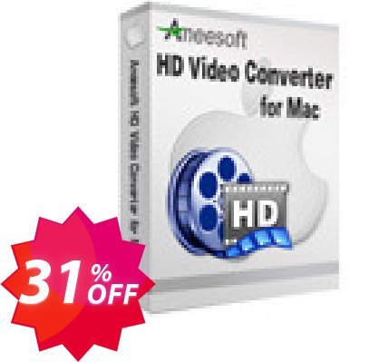 Aneesoft HD Video Converter for MAC Coupon code 31% discount 