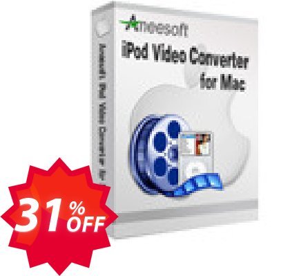 Aneesoft iPod Video Converter for MAC Coupon code 31% discount 