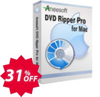 Aneesoft DVD Ripper Pro for MAC Coupon code 31% discount 