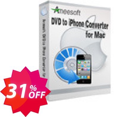 Aneesoft DVD to iPhone Converter for MAC Coupon code 31% discount 