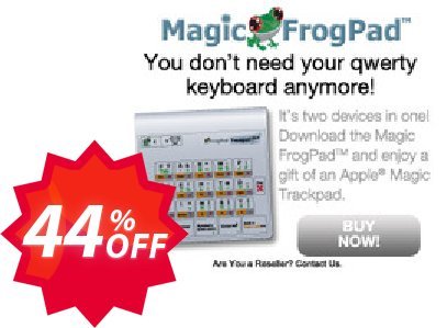 Magic FrogPad Coupon code 44% discount 