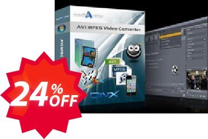mediAvatar AVI MPEG Video Converter Coupon code 24% discount 