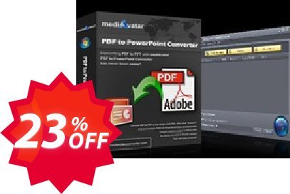 mediAvatar PDF to PowerPoint Converter Coupon code 23% discount 