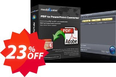 mediAvatar PDF to PowerPoint Converter Coupon code 23% discount 