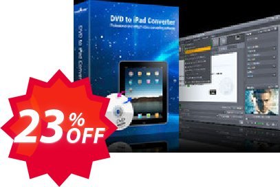 mediAvatar DVD to iPad Converter Coupon code 23% discount 