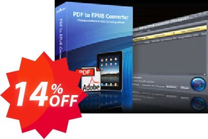 mediAvatar PDF to EPUB Converter Coupon code 14% discount 