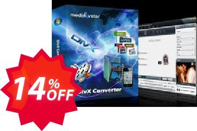 mediAvatar DivX Converter Coupon code 14% discount 