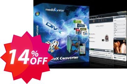 mediAvatar DivX Converter Coupon code 14% discount 