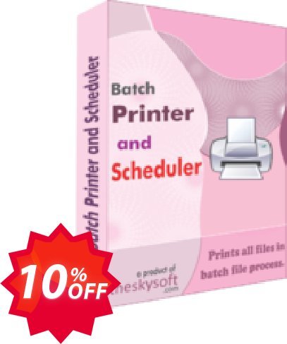 TheSkySoft Batch Printer and Scheduler Coupon code 10% discount 