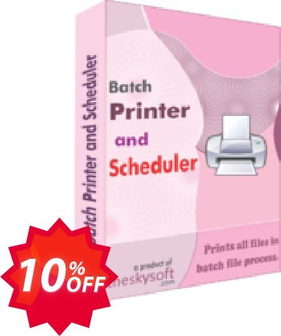 TheSkySoft Batch Printer and Scheduler Coupon code 10% discount 