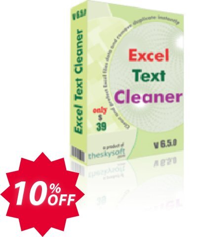 TheSkySoft Excel Text Cleaner Coupon code 10% discount 