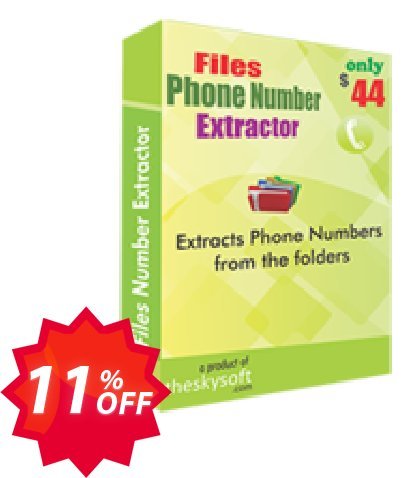 TheSkySoft Files Phone Number Extractor Coupon code 11% discount 